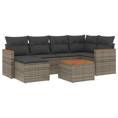 vidaXL - Loungeset - Grijs - Poly rattan product