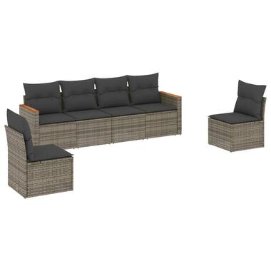 vidaXL - Loungeset - Grijs - Poly rattan product