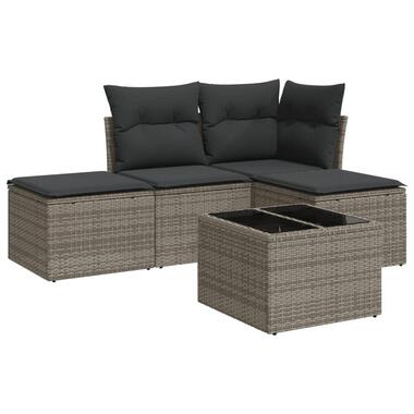 vidaXL - Loungeset - Grijs - Poly rattan product
