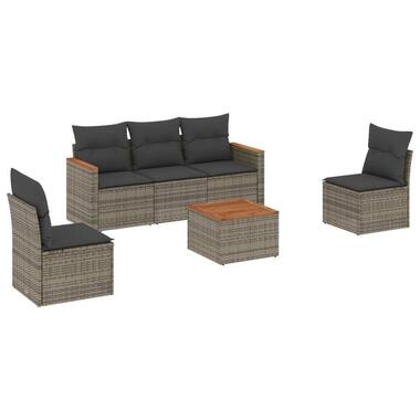 vidaXL - Loungeset - Grijs - Poly rattan product