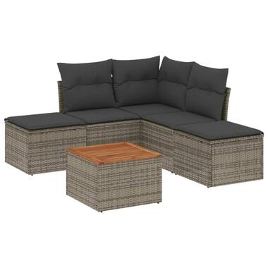 vidaXL - ensemble de canapés de jardin - Gris - Rotin synthétique product