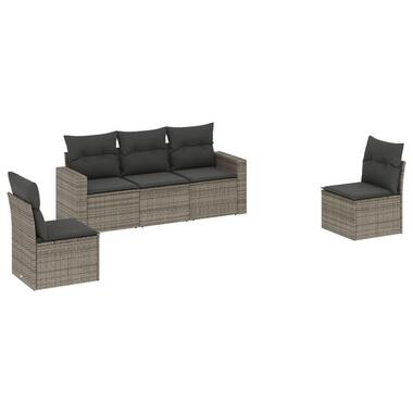 vidaXL - Loungeset - Grijs - Poly rattan product