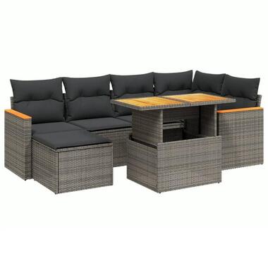 vidaXL - Loungeset - Grijs - Poly rattan product