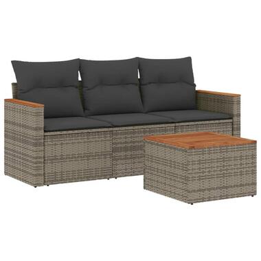 vidaXL - Loungeset - Grijs - Poly rattan product