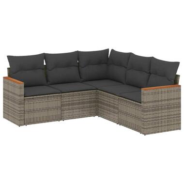 vidaXL - Loungeset - Grijs - Poly rattan product