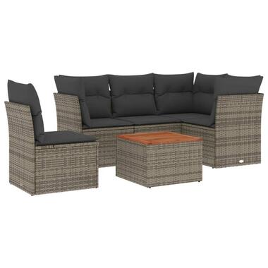 vidaXL - ensemble de canapés de jardin - Gris - Rotin synthétique product
