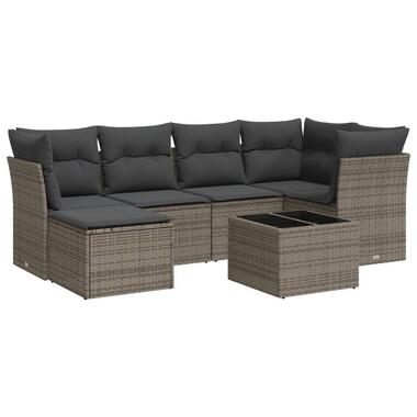 vidaXL - Loungeset - Grijs - Poly rattan product