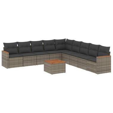 vidaXL - ensemble de canapés de jardin - Gris - Rotin synthétique product