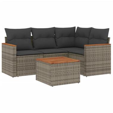 vidaXL - Loungeset - Grijs - Poly rattan product