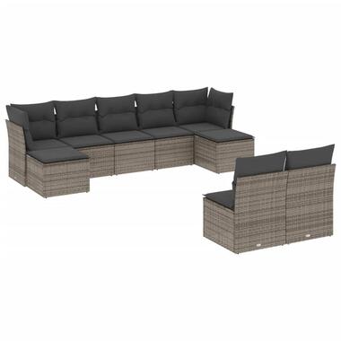 vidaXL - Loungeset - Grijs - Poly rattan product