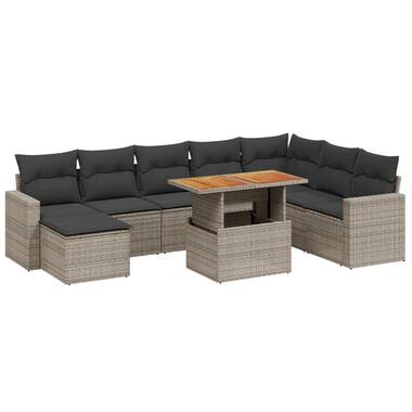 vidaXL - ensemble de canapés de jardin - Gris - Rotin synthétique product
