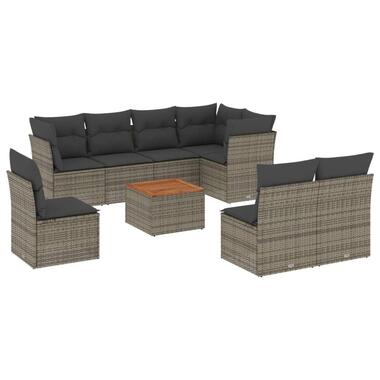 vidaXL - Loungeset - Grijs - Poly rattan product