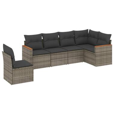 vidaXL - Loungeset - Grijs - Poly rattan product