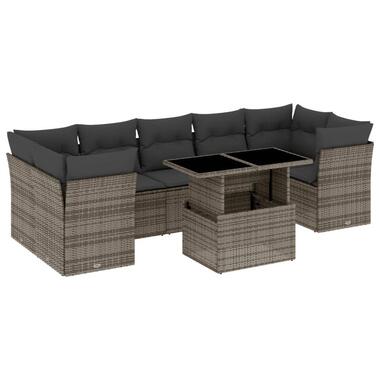 vidaXL - Loungeset - Grijs - Poly rattan product