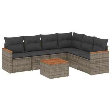 vidaXL - ensemble de canapés de jardin - Gris - Rotin synthétique product