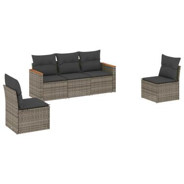 vidaXL - Loungeset - Grijs - Poly rattan product
