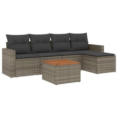 vidaXL - Loungeset - Grijs - Poly rattan product