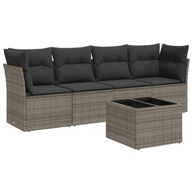 vidaXL - Loungeset - Grijs - Poly rattan product
