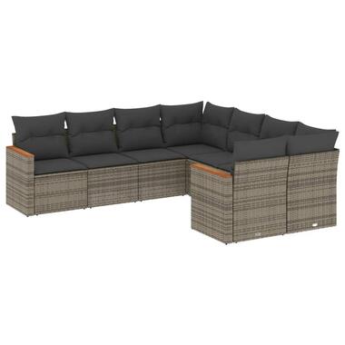 vidaXL - ensemble de canapés de jardin - Gris - Rotin synthétique product