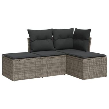 vidaXL - Loungeset - Grijs - Poly rattan product