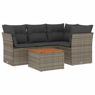 vidaXL - Loungeset - Grijs - Poly rattan product