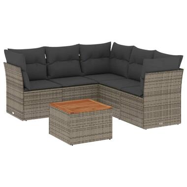 vidaXL - ensemble de canapés de jardin - Gris - Rotin synthétique product