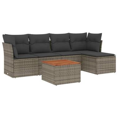 vidaXL - Loungeset - Grijs - Poly rattan product
