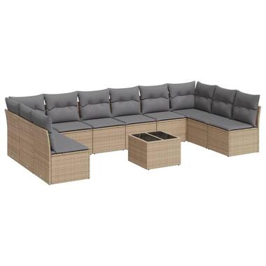 vidaXL - Loungeset - Beige - Poly rattan product