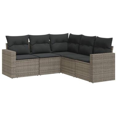 vidaXL - Loungeset - Grijs - Poly rattan product