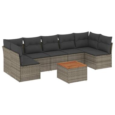 vidaXL - ensemble de canapés de jardin - Gris - Rotin synthétique product