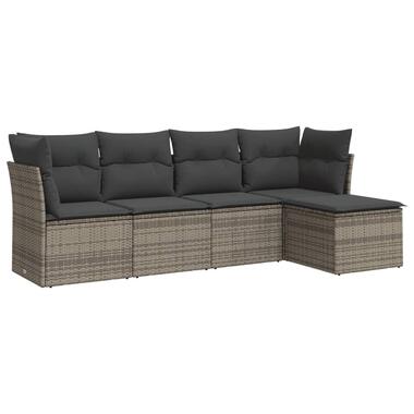 vidaXL - Loungeset - Grijs - Poly rattan product