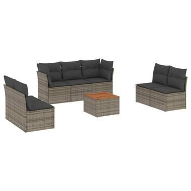 vidaXL - Loungeset - Grijs - Poly rattan product