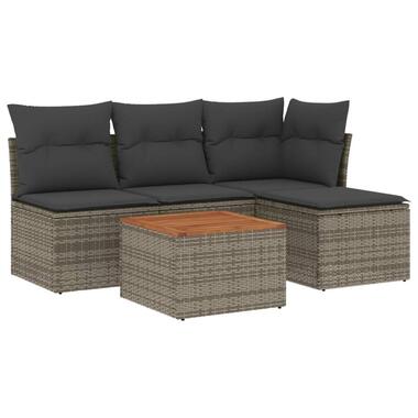 vidaXL - Loungeset - Grijs - Poly rattan product