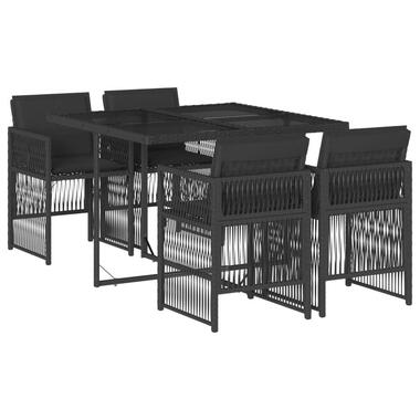 vidaXL - ensemble de salle à manger de jardin - Noir - Rotin synthétique product