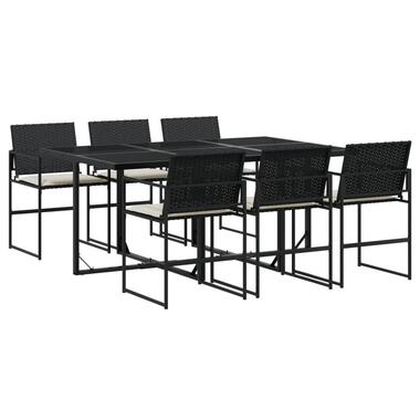 vidaXL - Tuinset - Zwart - Poly rattan product