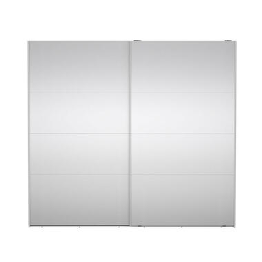 Hioshop Catania schuifdeurkast 2 deuren met spiegel 245x220cm wit product