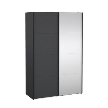 Hioshop Bergamo schuifdeurkast 2 deuren 140x220cm mat grijs product