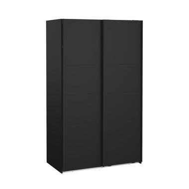 Hioshop Catania armoire coulissante 2 portes 120x200cm noir mat product