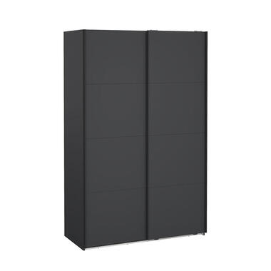 Hioshop Bergamo schuifdeurkast 2 deuren 140x220cm mat grijs product