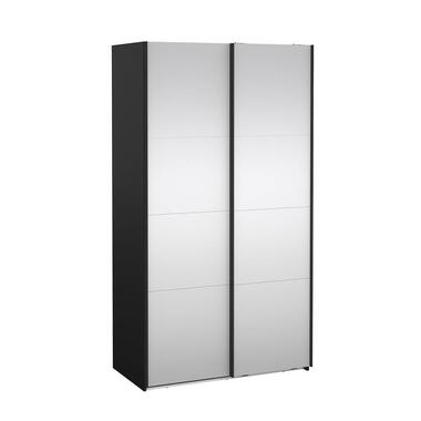Hioshop Catania armoire coulissante 2 portes avec miroir 120x220cm noir mat product