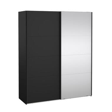 Hioshop Catania armoire coulissante 2 portes 180x220cm noir mat product