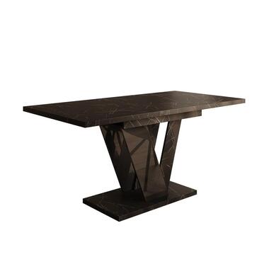 Meubella Table de salle à manger Dayman - Marbre noir - 160 cm - Extensible product
