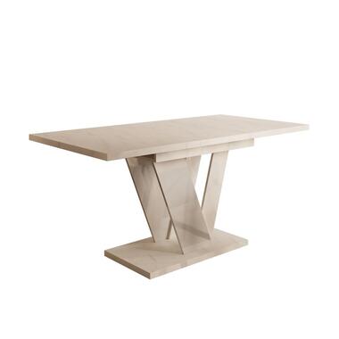 Meubella Table de salle à manger Dayman - Marbre blanc - 160 cm - Extensible product