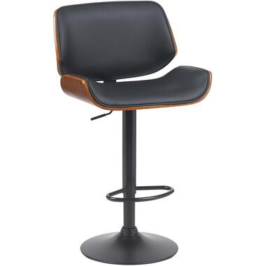 CLP Tabouret de bar Beverley Noir Cadre - Métal - Noyer / Noir product