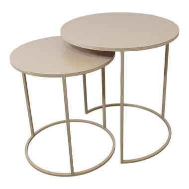 LOFT42 Elvy Set Tables d'Appoint Rondes - Noir - Ø49x52 product