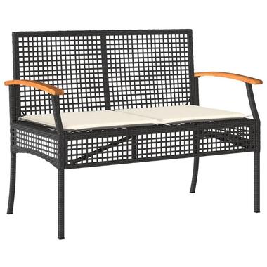 vidaXL - Tuinbank - Zwart - Poly rattan product