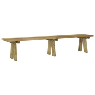 vidaXL - Tuinbank - Bruin - Grenenhout - 220 x 38 x 45 cm product