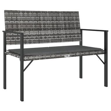 vidaXL - banc de jardin - Gris - Rotin synthétique product