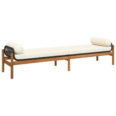 vidaXL - Tuinbank - Zwart - Poly rattan product