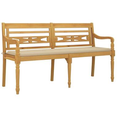 vidaXL - Tuinbank - Bruin - Teakhout - 150 cm product